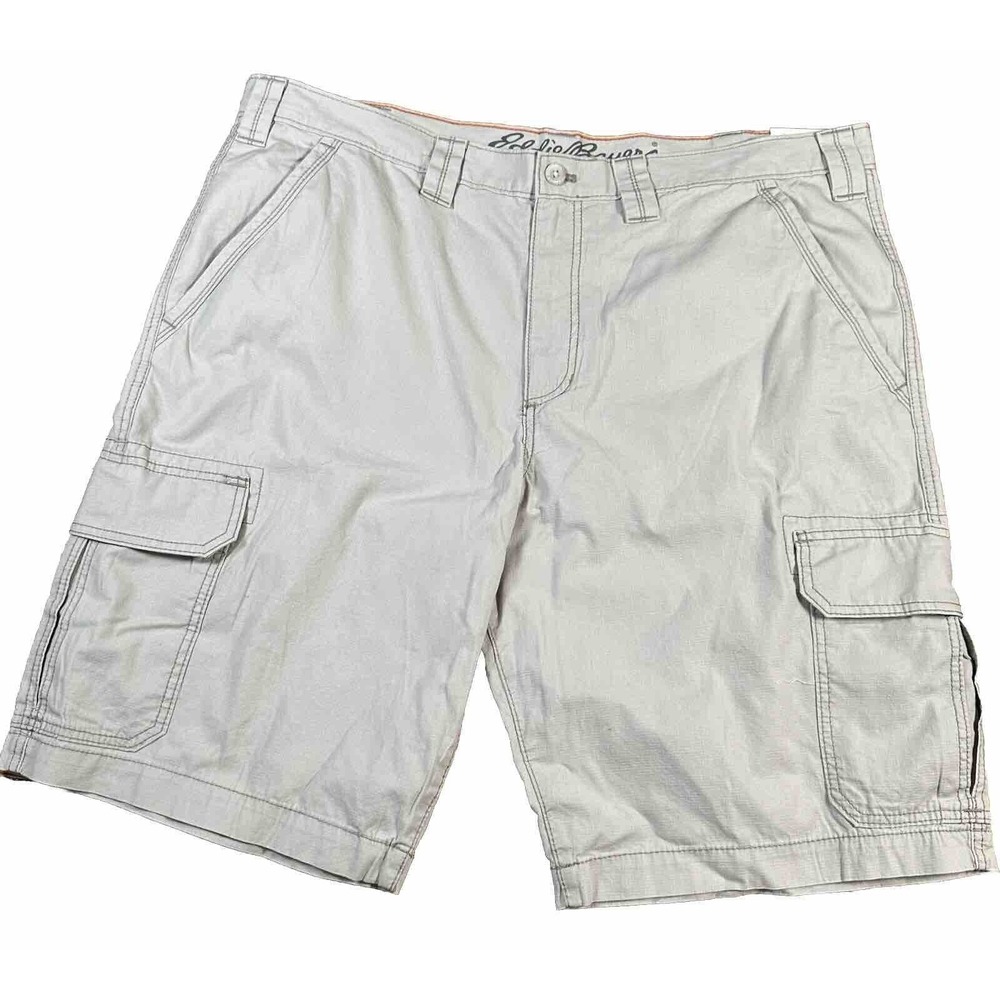 Eddie Bauer Ripstop Cargo Shorts Mens‎ Size 42 Deep Olive Cotton Relaxed